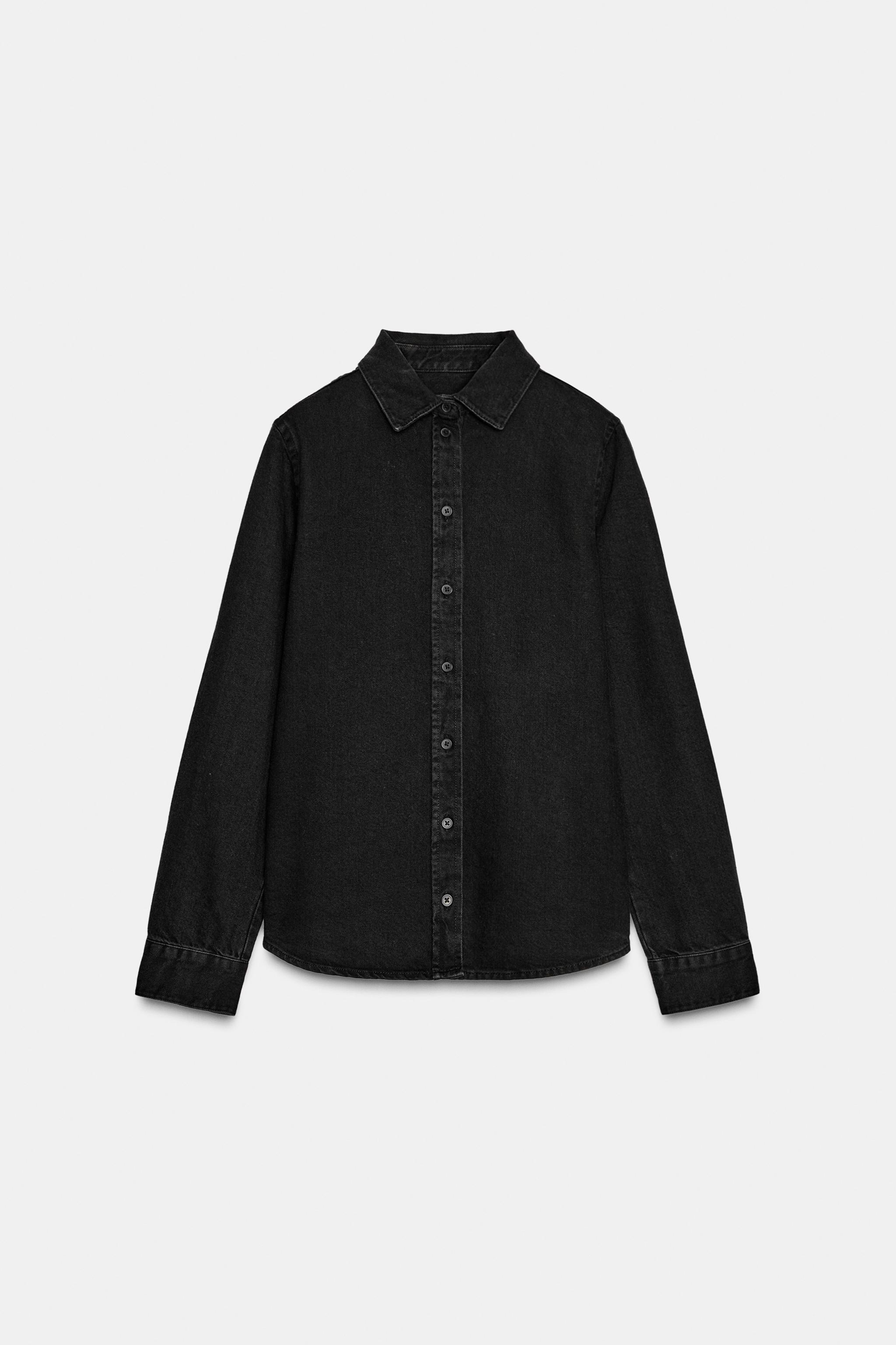 ZW COLLECTION SLIM-FIT DENIM SHIRT